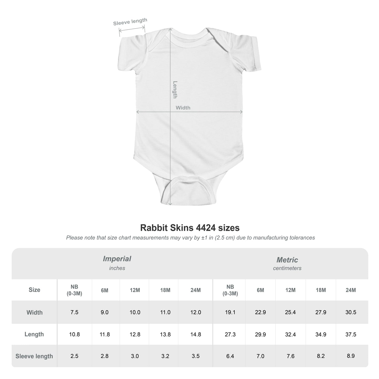 Infant Bodysuit — "Custom Swag" Minimal Gothic Baby Onesie