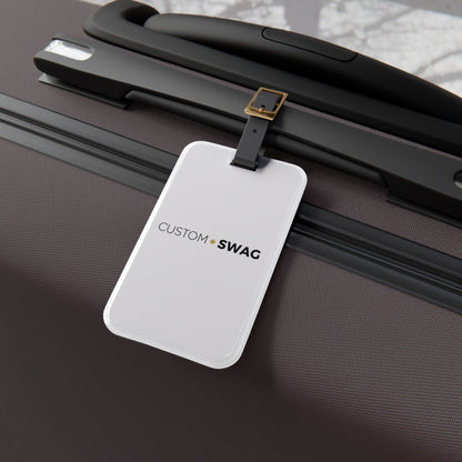 Minimalist Custom Swag Luggage Tag — Personalized Travel ID Tag