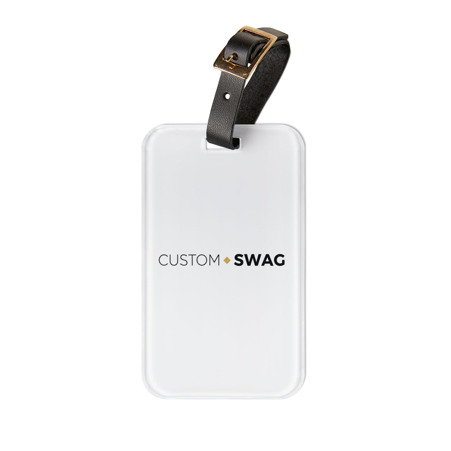 Minimalist Custom Swag Luggage Tag — Personalized Travel ID Tag