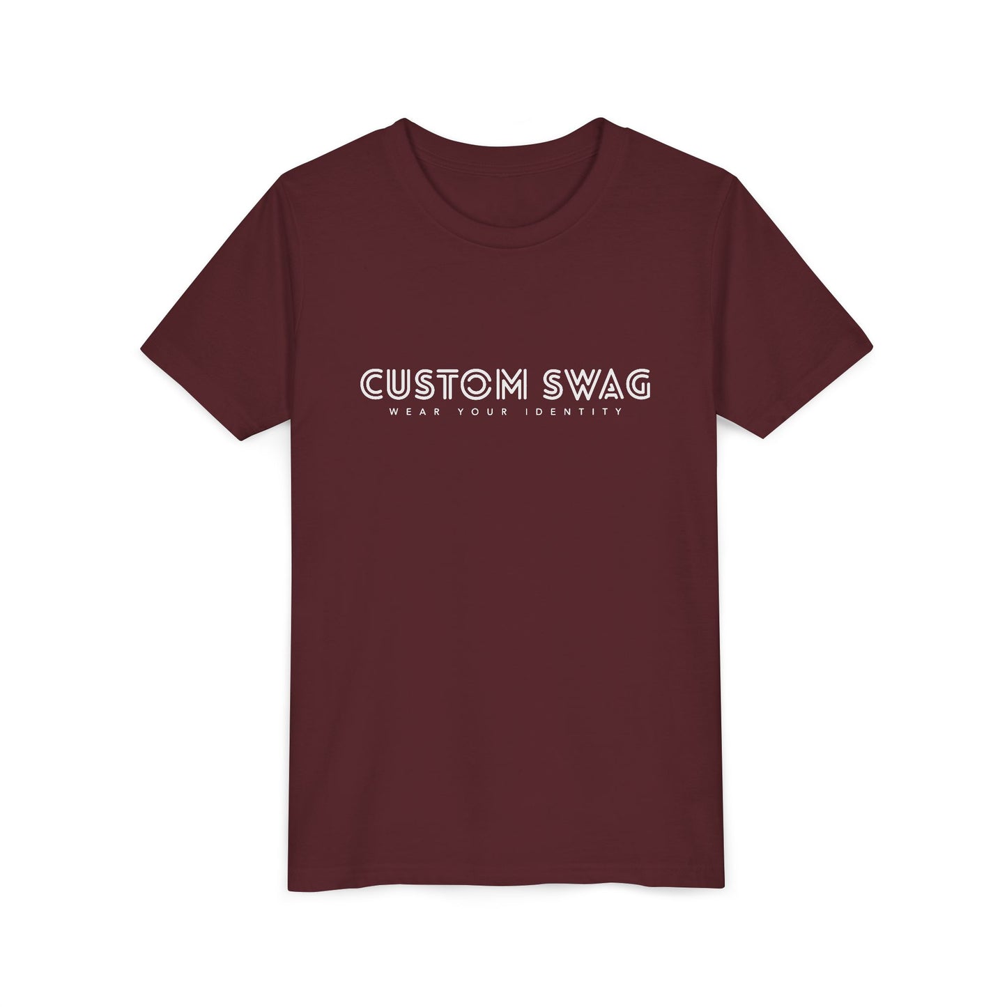 Youth Tee "Custom Swag" Minimalist Logo Kids T‑Shirt