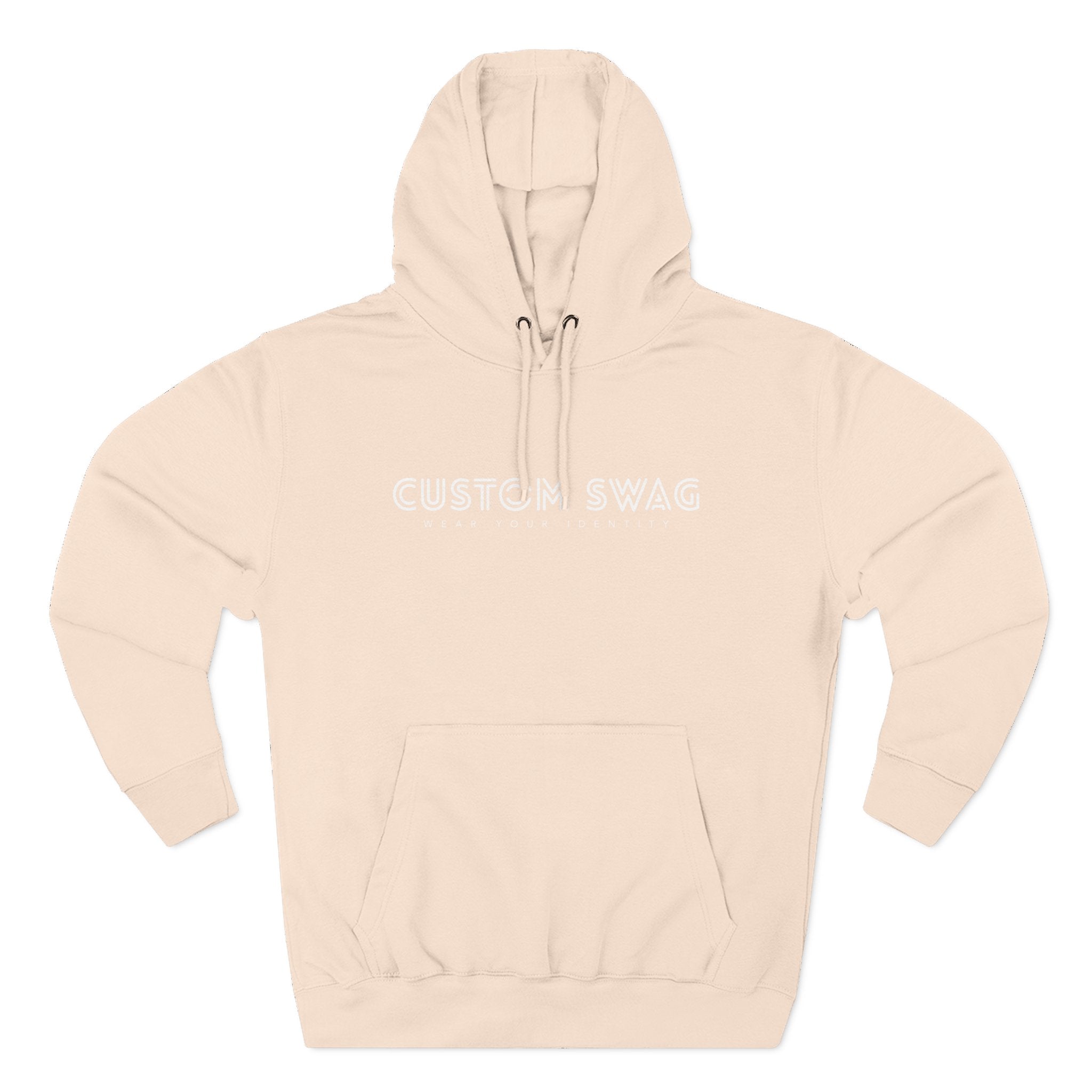Three-Panel Fleece Hoodie — Cozy Layered Pullover
