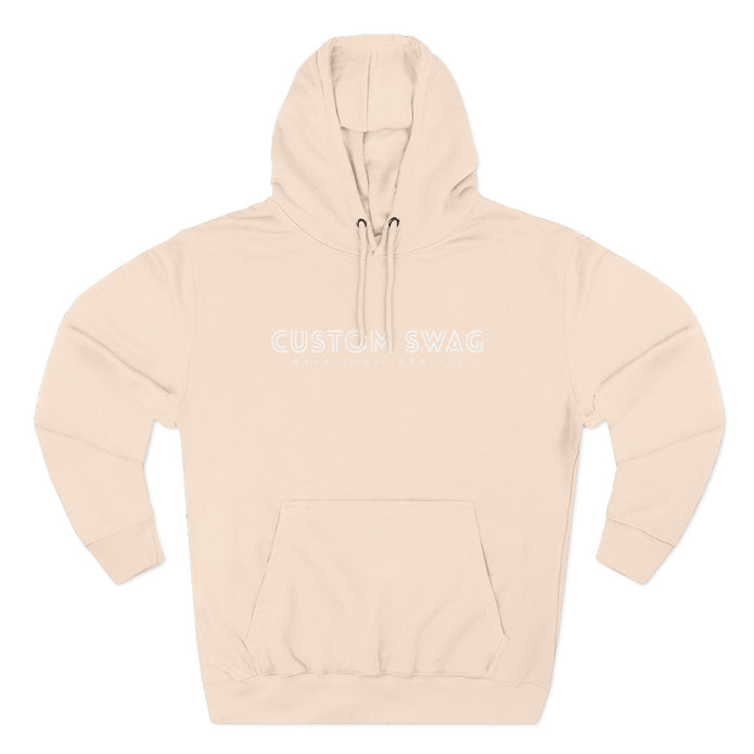 Three-Panel Fleece Hoodie — Cozy Layered Pullover