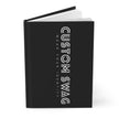 Hardcover Journal – Personalized Vertical Logo Note book | Custom Swag: Wear Your Identity™