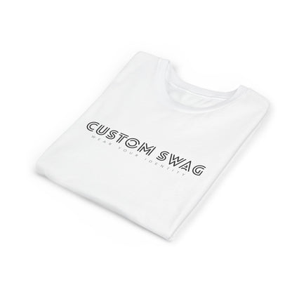 Youth Tee "Custom Swag" Minimalist Logo Kids T‑Shirt