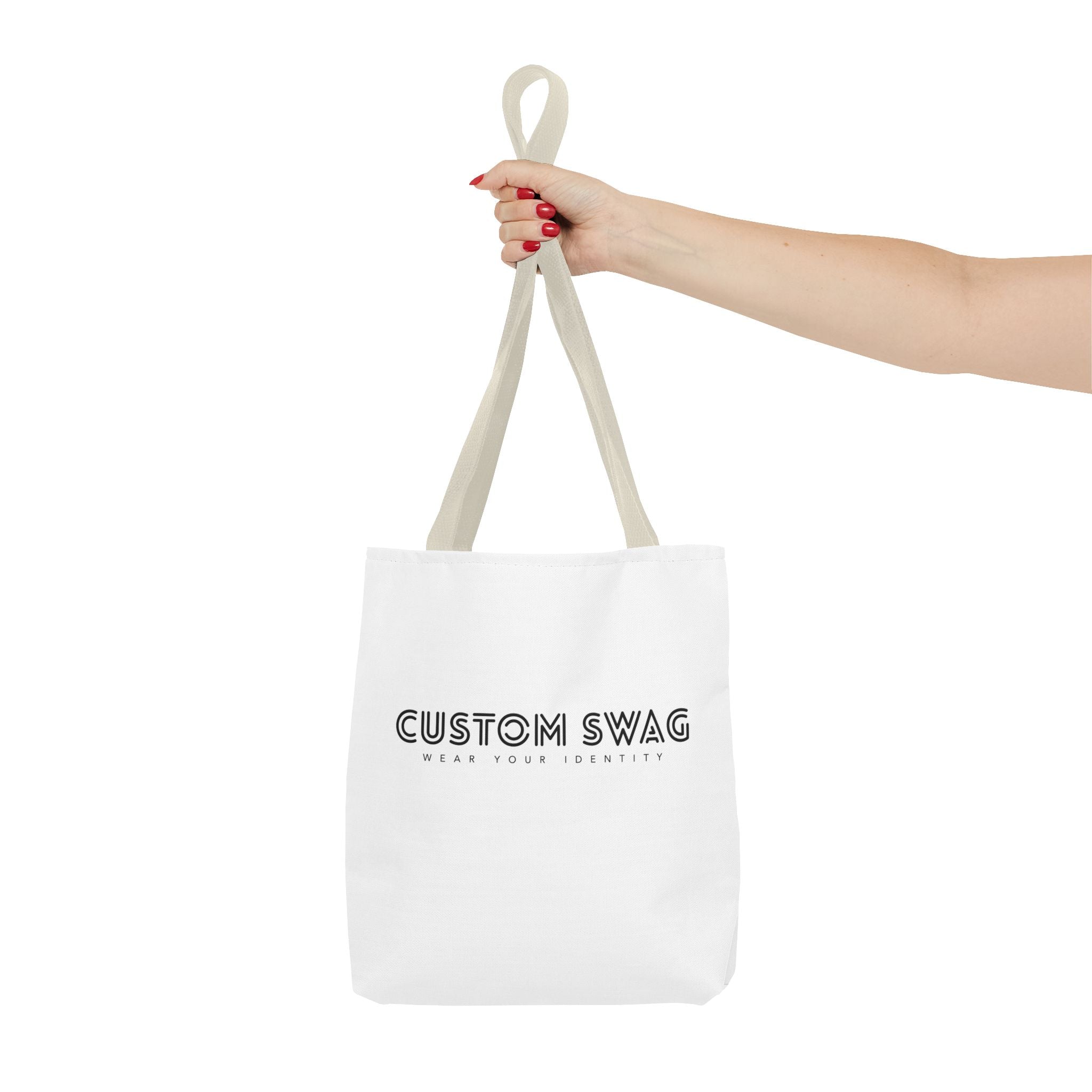 Custom Swag Tote Bag – Minimalist 'Custom Swag: Wear Your Identity' Canvas Tote