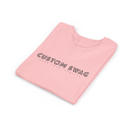 Youth Tee "Custom Swag" Minimalist Logo Kids T‑Shirt