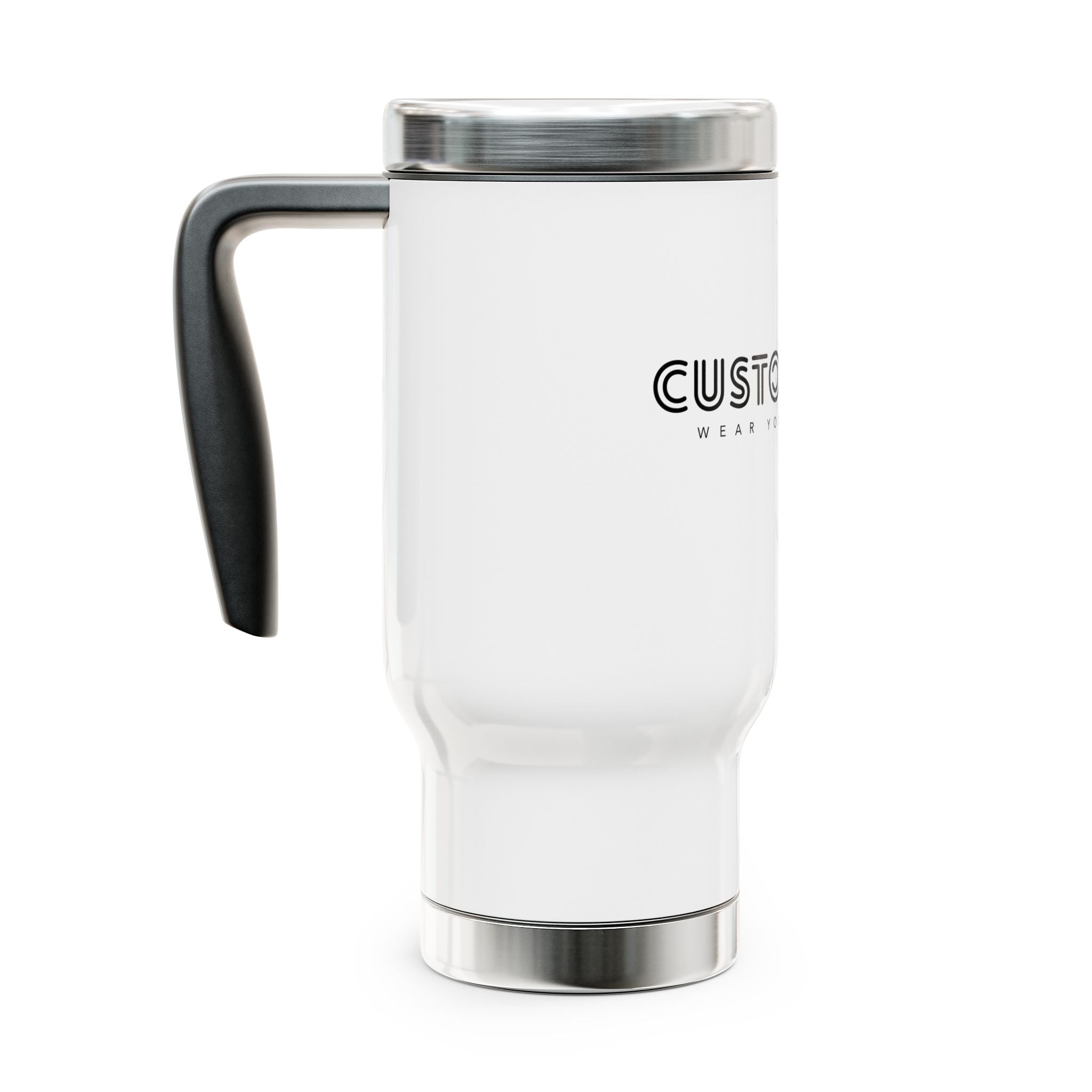 Travel Mug — Custom Swag Stainless Steel 14oz Travel Mug with Handle