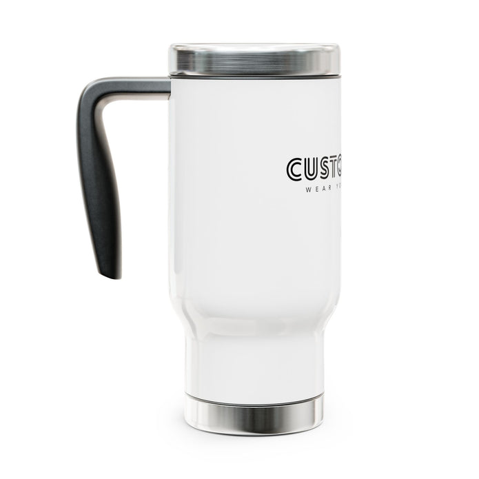 Travel Mug — Custom Swag Stainless Steel 14oz Travel Mug with Handle