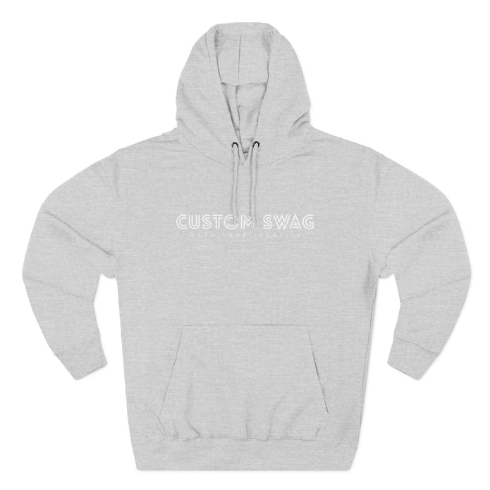 Three-Panel Fleece Hoodie — Cozy Layered Pullover