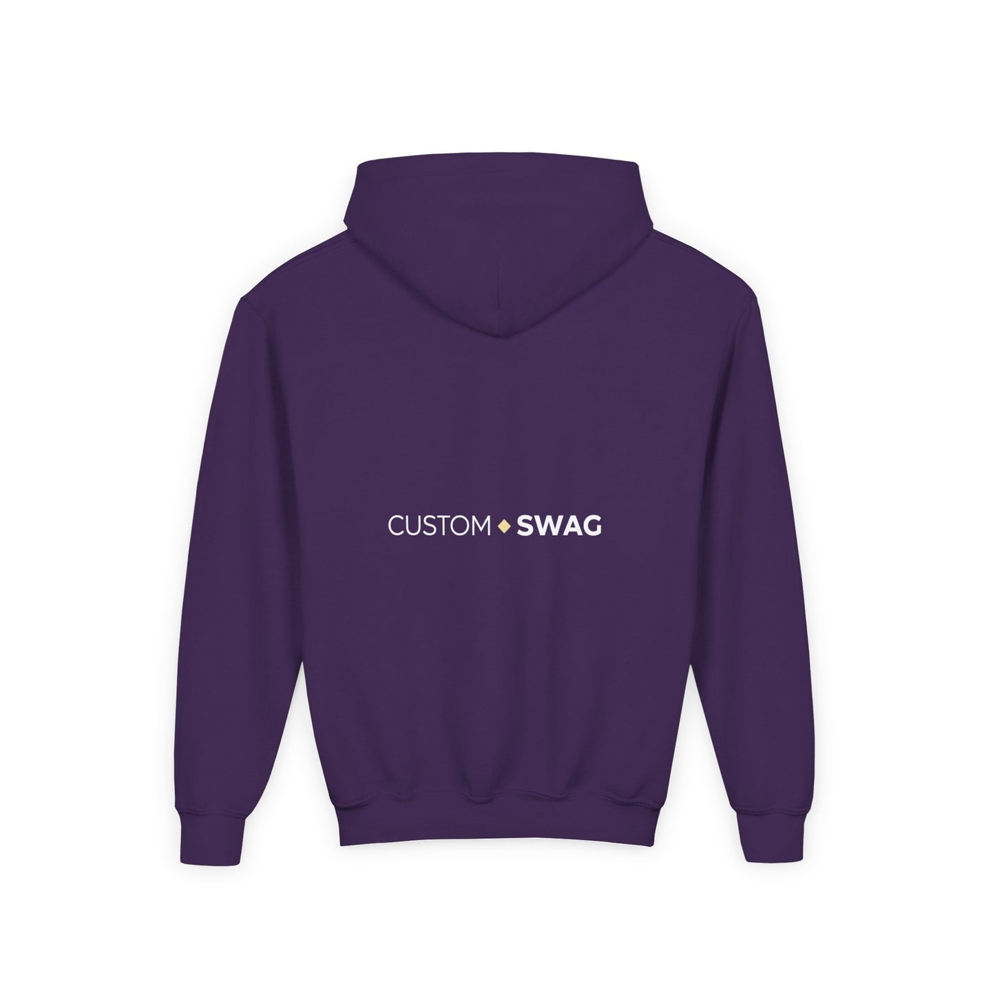 Youth Hoodie – "Custom Swag" Minimalist Crewneck-Style Pullover