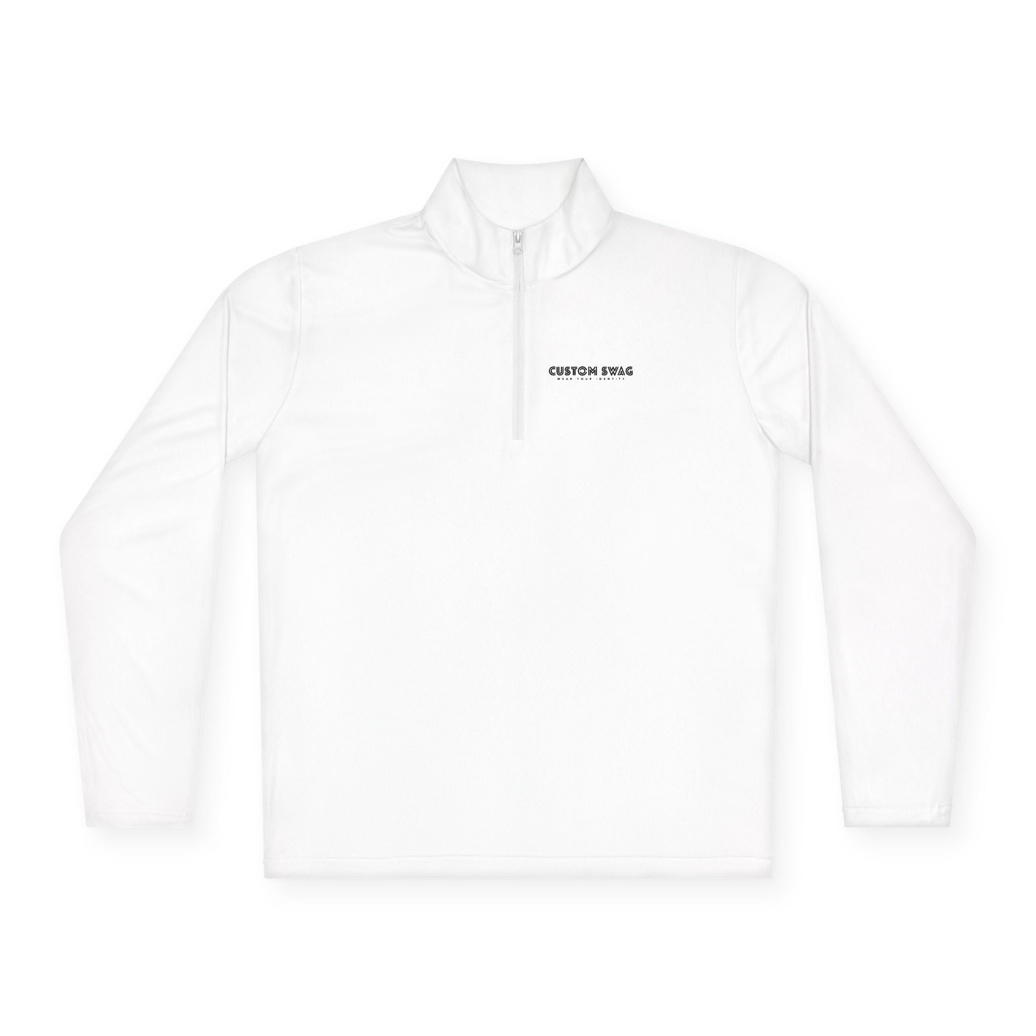Minimalist Chest Logo Quarter-Zip Pullover