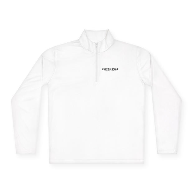 Minimalist Chest Logo Quarter-Zip Pullover