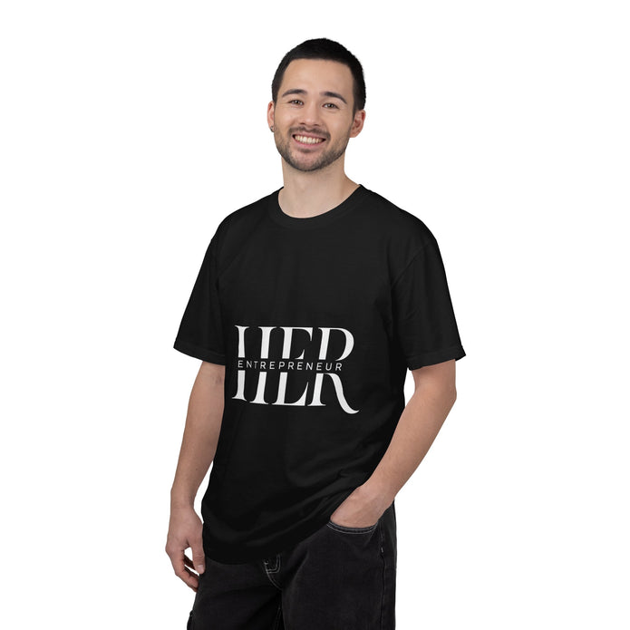 Embossed 'Hun' Minimalist Garment-Dyed T-Shirt