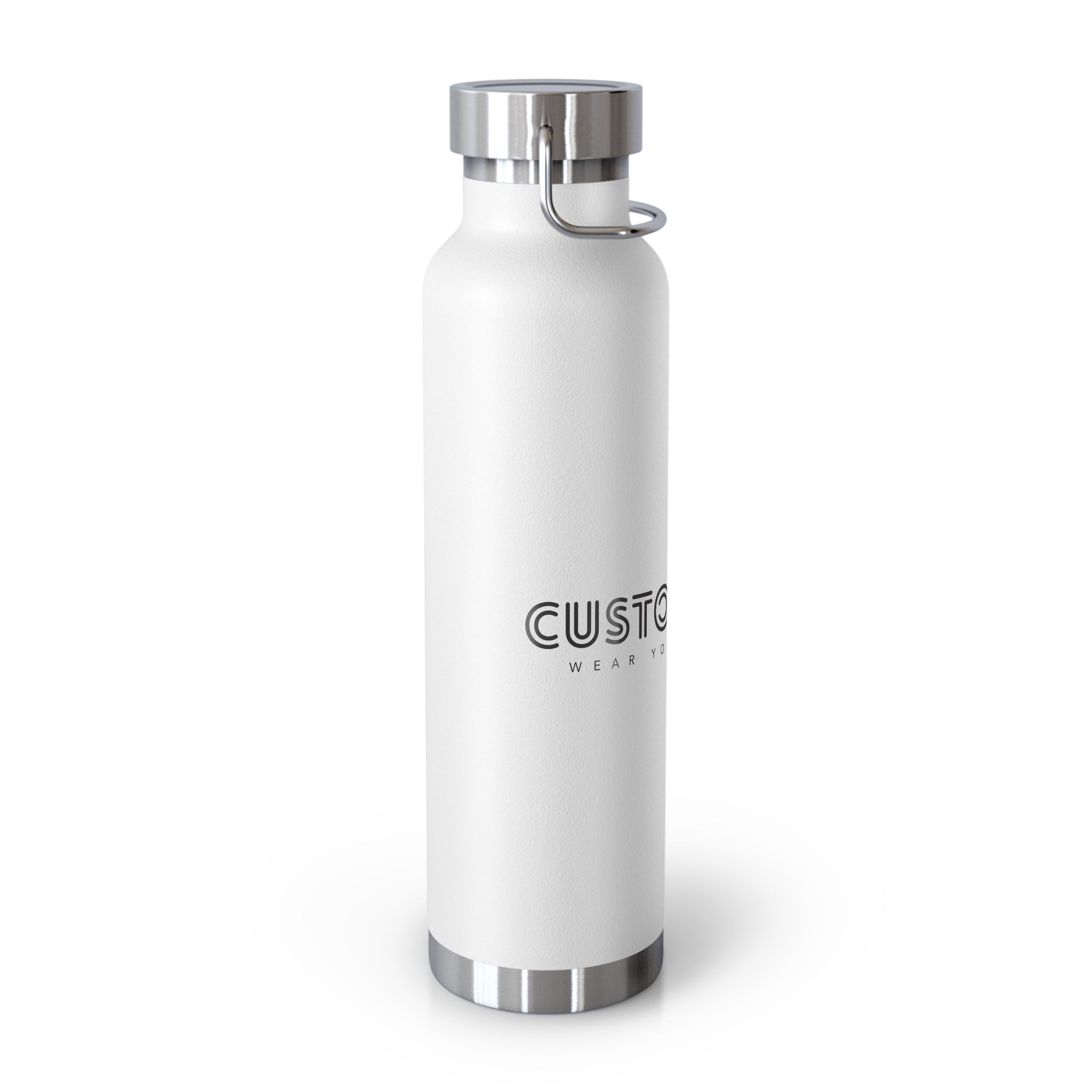 22oz Copper Vacuum Insulated Bottle — Custom Stainless Travel Water Bottle
