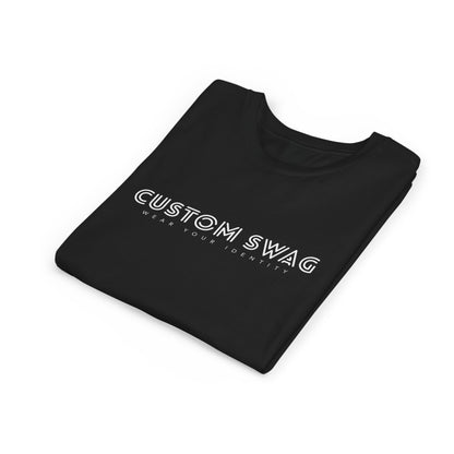 Youth Tee "Custom Swag" Minimalist Logo Kids T‑Shirt