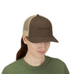 Custom Swag Snapback Trucker Cap — Minimal Embroidered White Mesh Hat