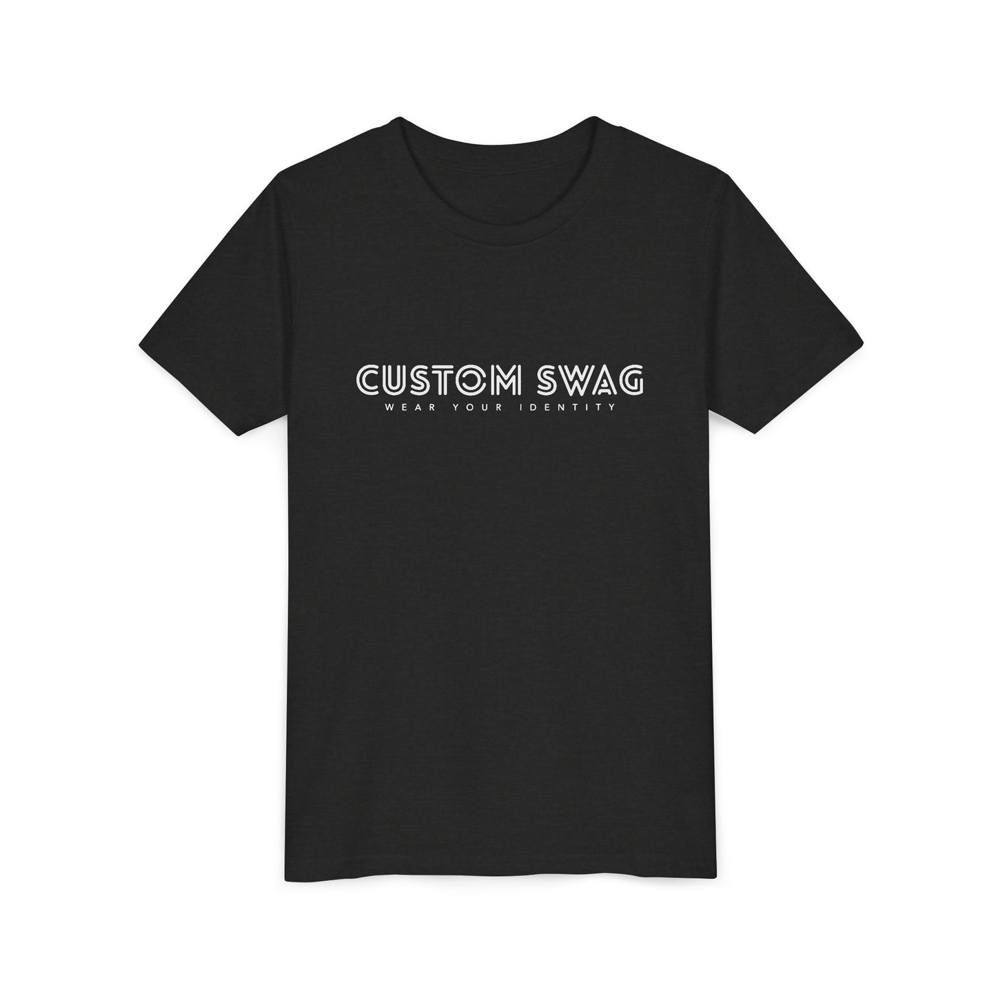 Youth Tee "Custom Swag" Minimalist Logo Kids T‑Shirt
