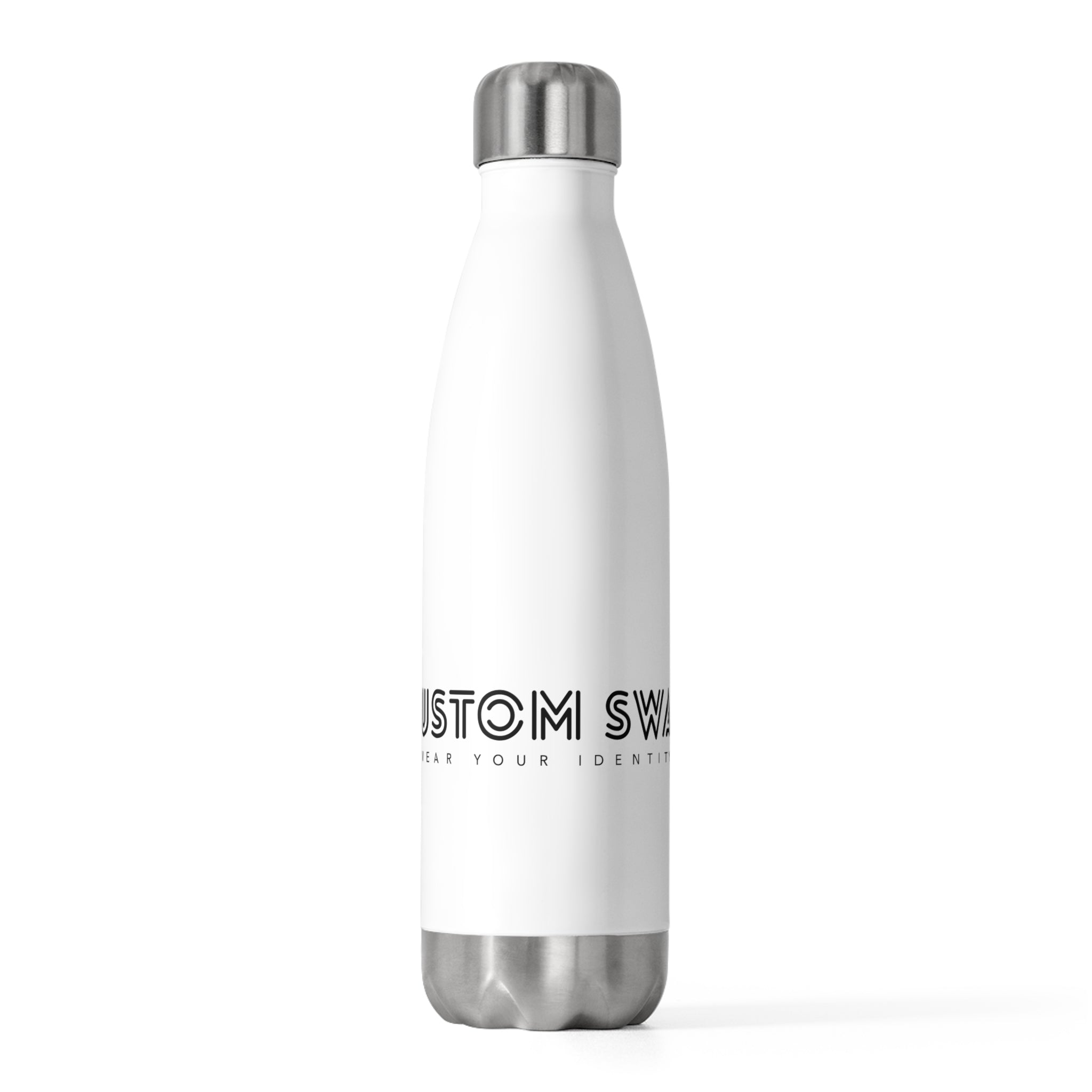 Insulated Bottle — Minimal Custom Swag Logo 20oz Stainless Water Bottle