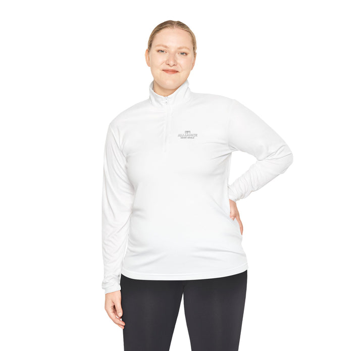 Classic White Quarter-Zip Pullover