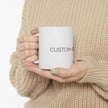 Custom Logo Ceramic Mug (11oz, 15oz) – Personalized Branding Coffee Cup
