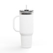 40oz Insulated Travel Mug — Custom Swag Stainless Steel Tumbler with Lid & Straw