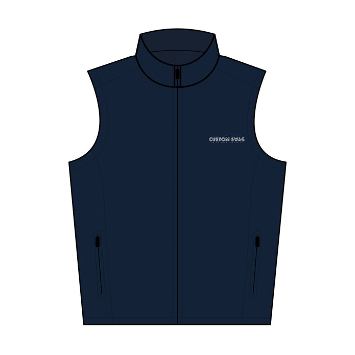 Men’s Soft Shell Vest – Personalized Custom Logo Embroidery | Custom Swag: Wear Your Identity™