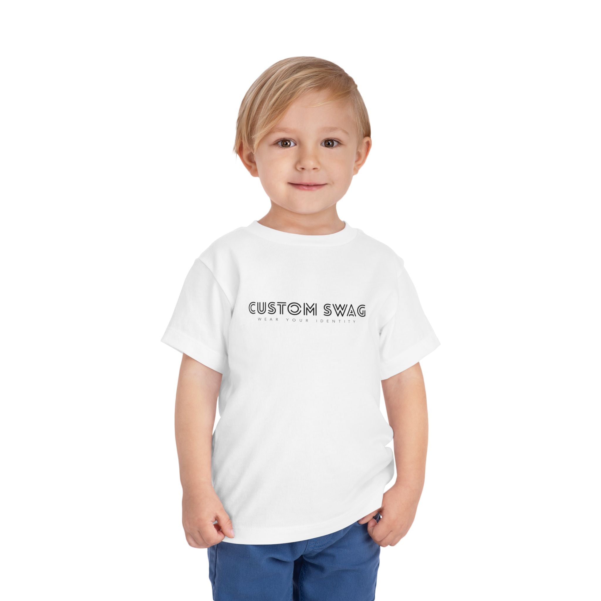 Custom Swag Toddler Tee — Minimal Retro Logo Kids T‑Shirt