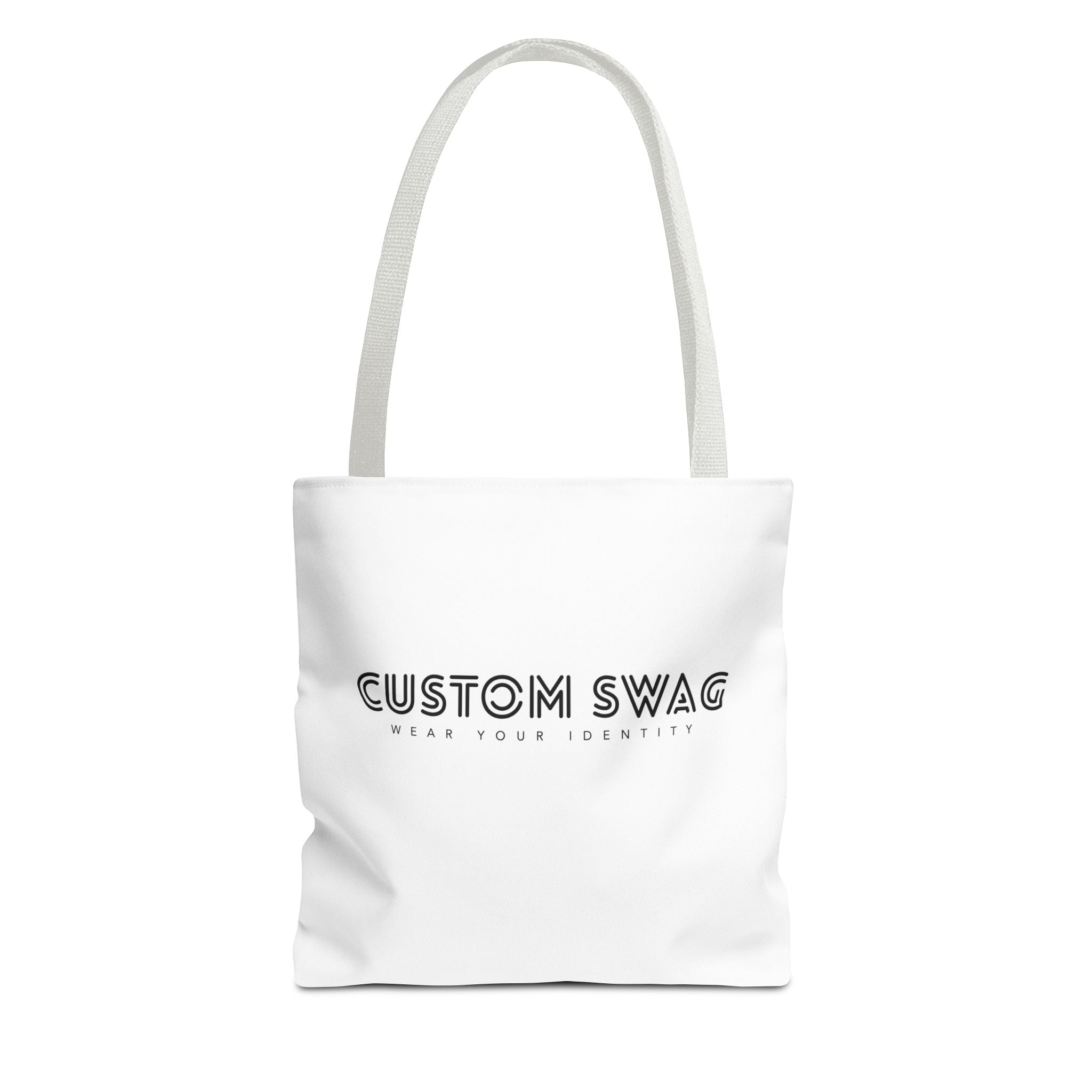 Custom Swag Tote Bag – Minimalist 'Custom Swag: Wear Your Identity' Canvas Tote