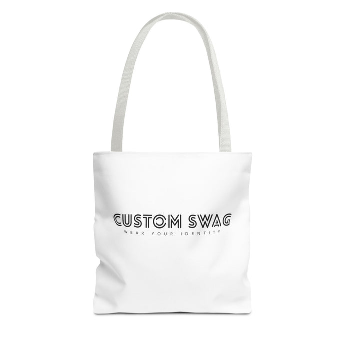Custom Swag Tote Bag – Minimalist 'Custom Swag: Wear Your Identity' Canvas Tote
