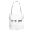 Custom Swag Tote Bag – Minimalist 'Custom Swag: Wear Your Identity' Canvas Tote