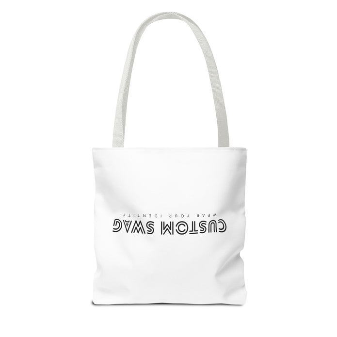 Custom Swag Tote Bag – Minimalist 'Custom Swag: Wear Your Identity' Canvas Tote