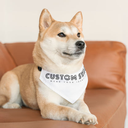 Custom Swag Pet Bandana Collar — Personalized 'Custom Swag: Wear Your Identity' Dog & Cat Bandana