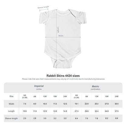 Infant Bodysuit — "Custom Swag" Minimal Gothic Baby Onesie