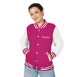 Retro Gamer Letterman Jacket - 'CUSTOM SWAG' Chest Logo Varsity Jacket