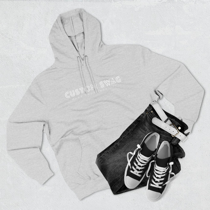 Three-Panel Fleece Hoodie — Cozy Layered Pullover