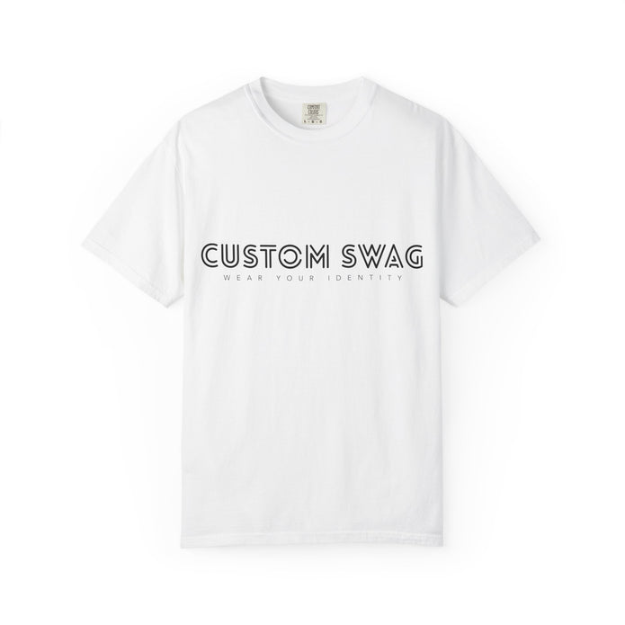 T-Shirt — "Custom Swag" Minimal Logo Tee