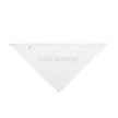 Custom Swag Pet Bandana — Personalized White Triangle Dog & Cat Accessory
