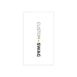 Business Cards — Minimal Black & White Vertical Custom Swag Cards