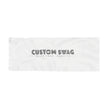 Custom Swag Light Scarf — White Logo Fringe Scarf (