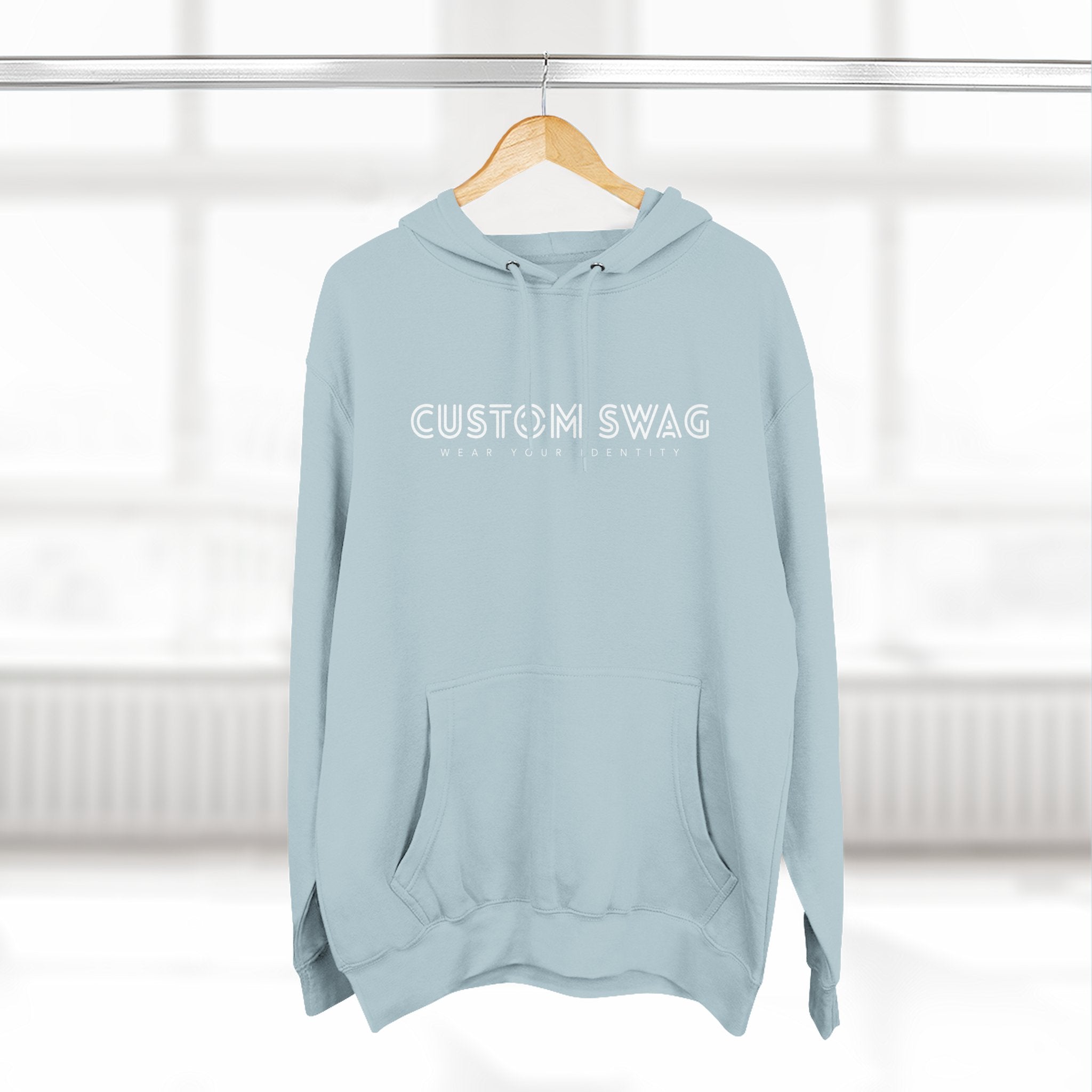 Three-Panel Fleece Hoodie — Cozy Layered Pullover