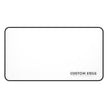 Minimalist White Desk Mat with Custom Swag Logo