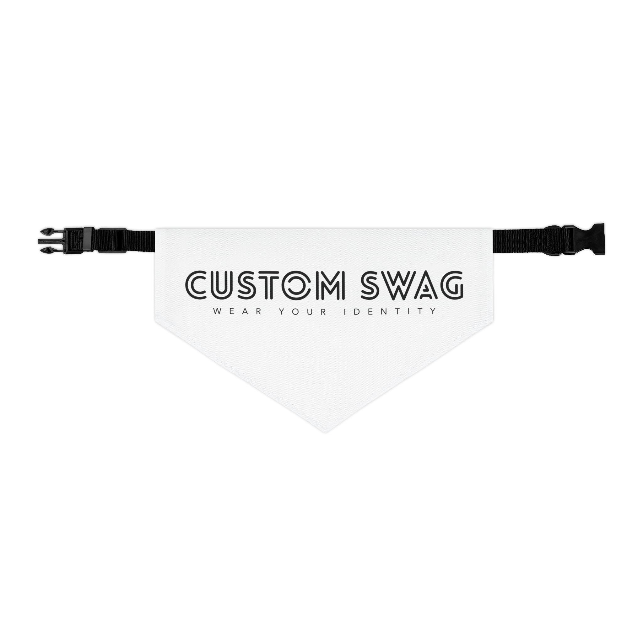 Custom Swag Pet Bandana Collar — Personalized 'Custom Swag: Wear Your Identity' Dog & Cat Bandana