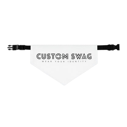 Custom Swag Pet Bandana Collar — Personalized 'Custom Swag: Wear Your Identity' Dog & Cat Bandana
