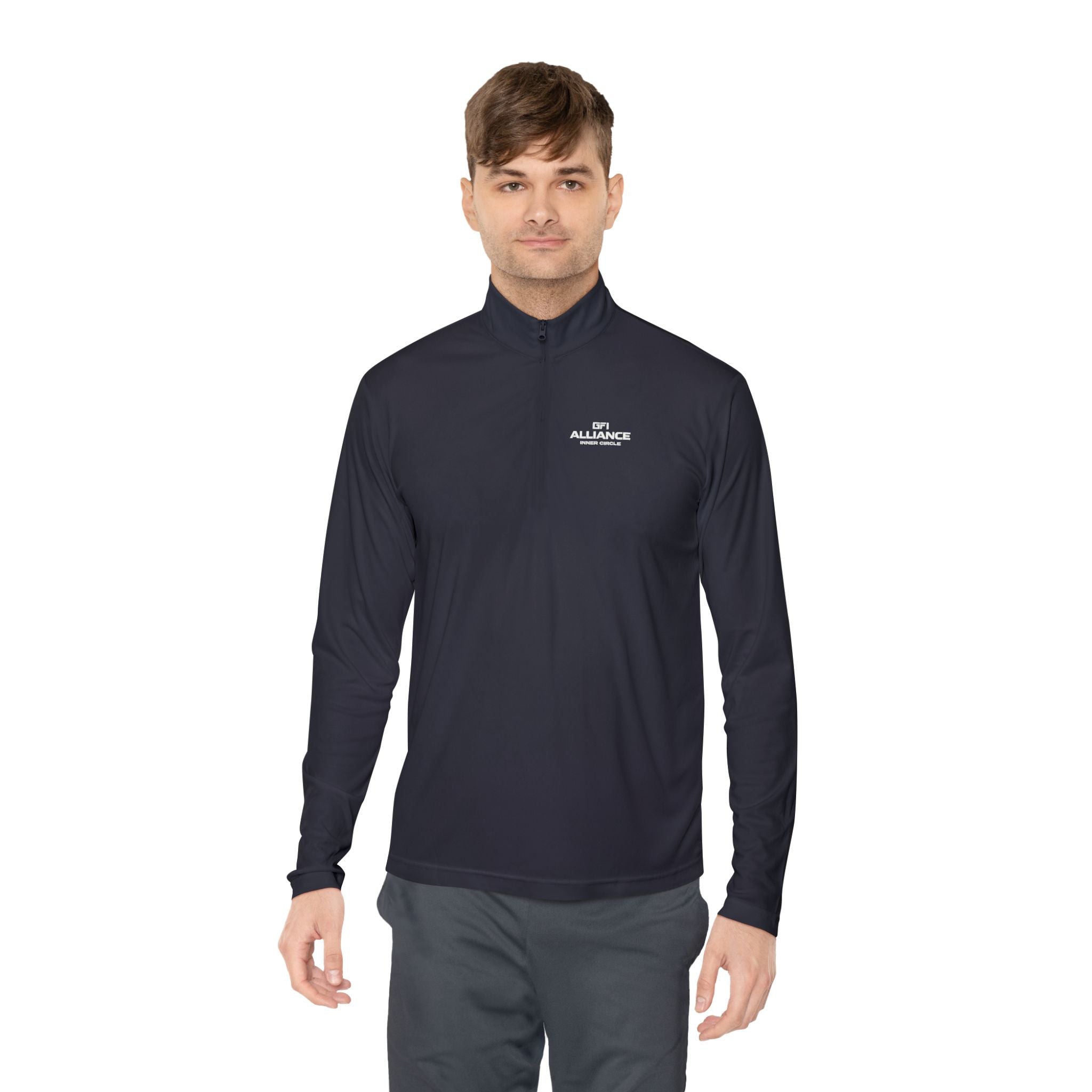 Classic White Quarter-Zip Pullover