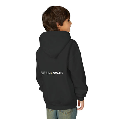 Youth Hoodie – "Custom Swag" Minimalist Crewneck-Style Pullover