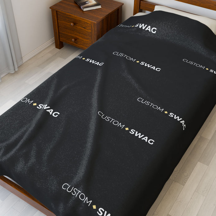 Velveteen Plush Blanket — Soft Luxe Throw for Cozy Home, Bed & Travel