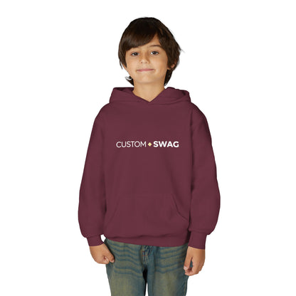 Youth Hoodie – "Custom Swag" Minimalist Crewneck-Style Pullover