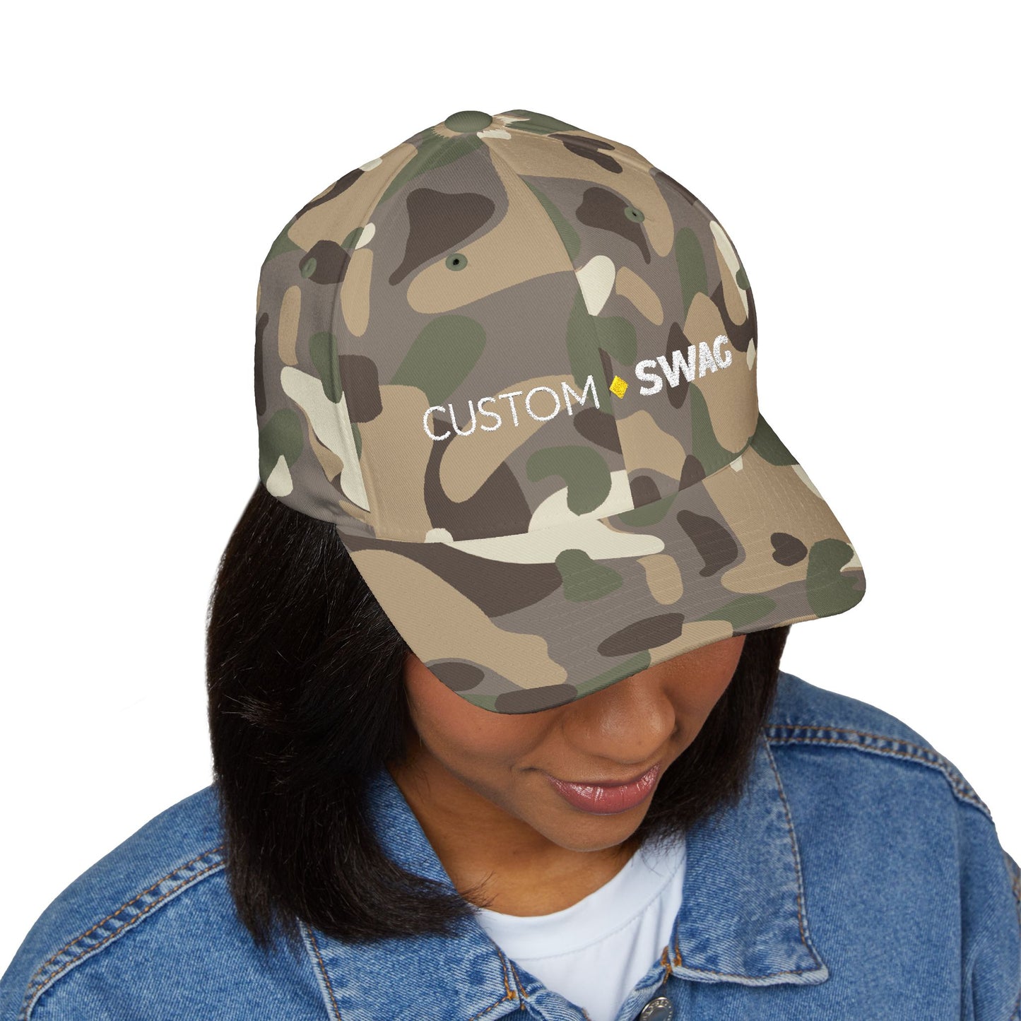 Embroidered 'Custom Swag' Structured Cap