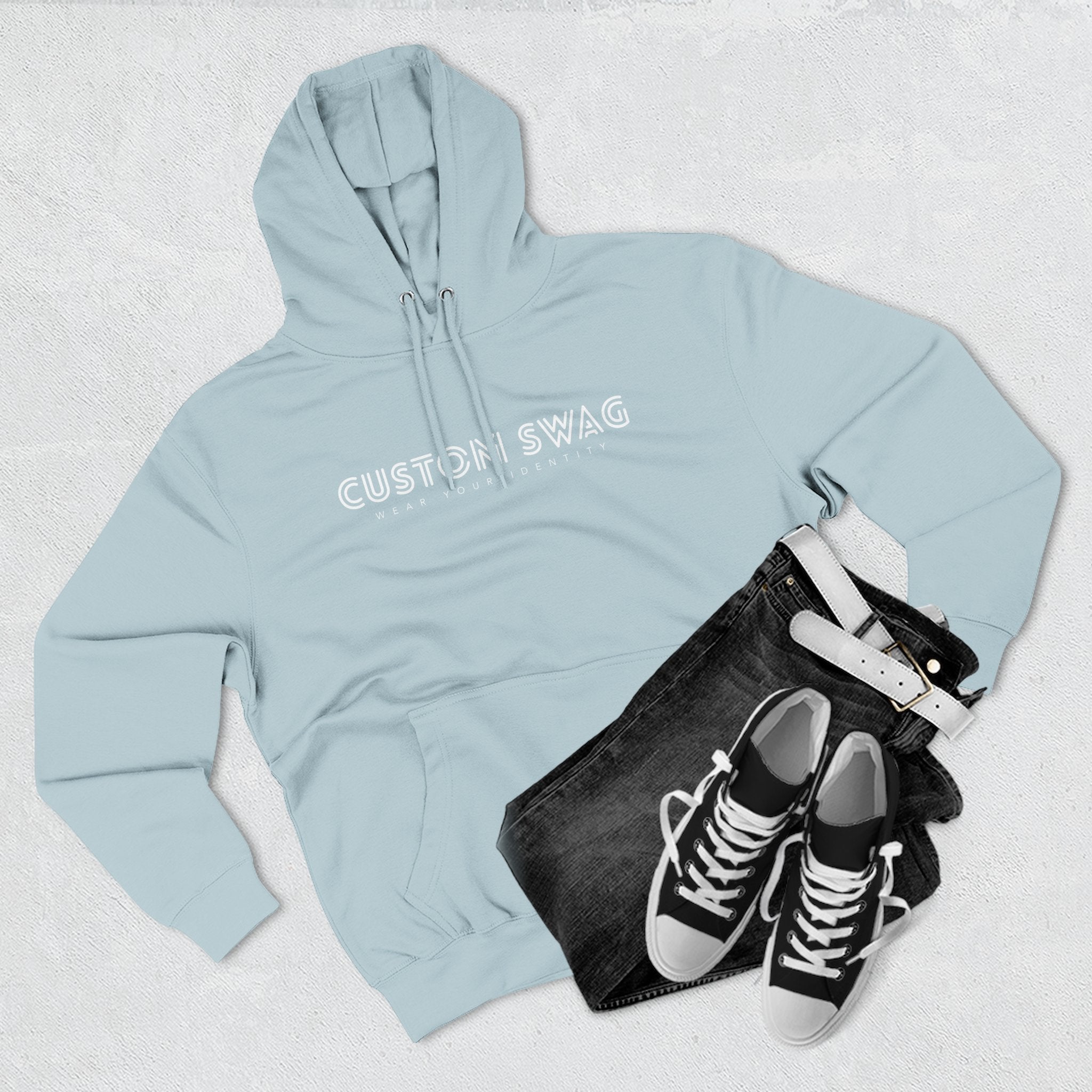 Three-Panel Fleece Hoodie — Cozy Layered Pullover
