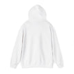 Custom Swag Minimal White Hoodie — Embroidered-Look Text Pullover